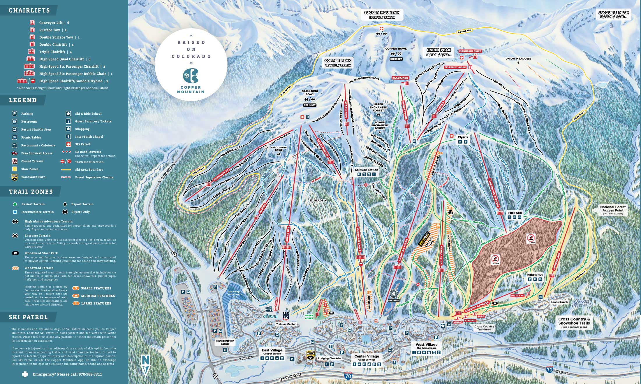 Copper Mountain Trail Map